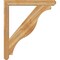 Ekena Millwork Funston Craftsman Rough Sawn Bracket w/ Offset Brace, Western Red Cedar, 6"W x 42"D x 48"H BKT0604X42X48FST04RWR - alternate 3